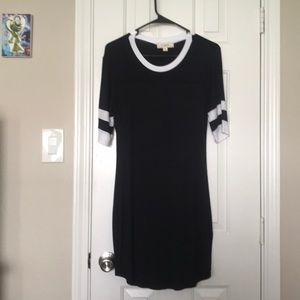 Black Jersey T-shirt Dress